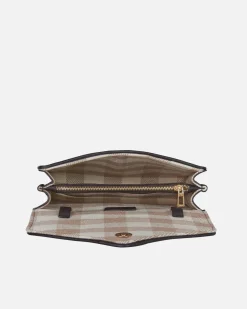Lonbali Bandolera Vichy Beige| Bolsos Bandolera