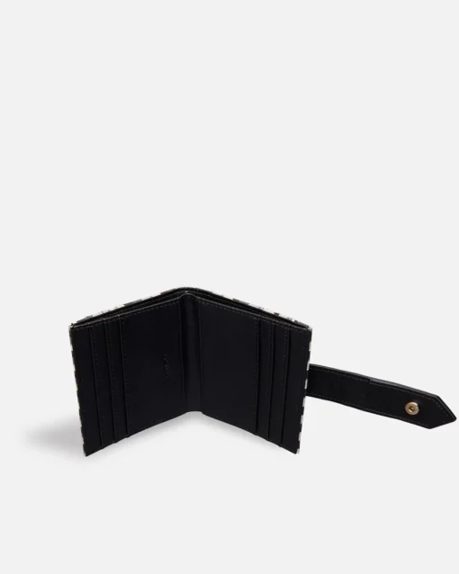 Lonbali Billetera Cuadrada Born B&W Negro| Carteras Y Monederos