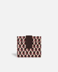 Lonbali Billetera Cuadrada Born Cherry| Carteras Y Monederos
