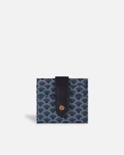 Lonbali Billetera Cuadrada Kubu Azul Marino| Carteras Y Monederos