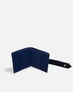 Lonbali Billetera Cuadrada Kubu Azul Marino| Carteras Y Monederos