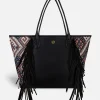 Lonbali Bolso Bonnie Ethnic Negro| Bolsos Shopper
