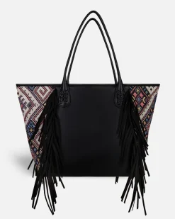 Lonbali Bolso Bonnie Ethnic Negro| Bolsos Shopper