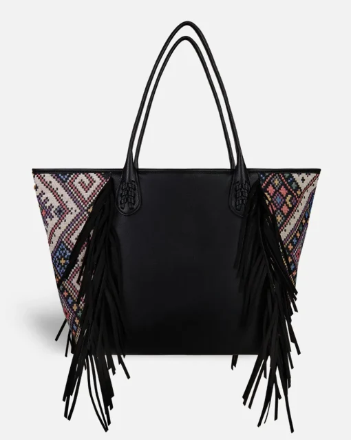 Lonbali Bolso Bonnie Ethnic Negro| Bolsos Shopper