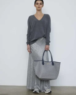 Lonbali Bolso Born B&W Navy| Bolsos Shopper