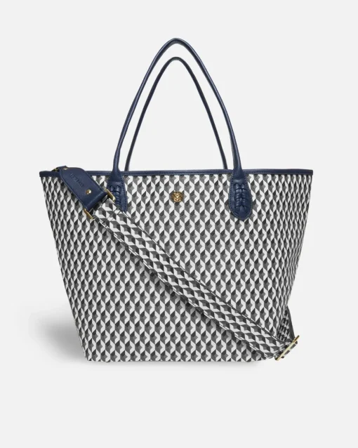 Lonbali Bolso Born B&W Navy| Bolsos Shopper