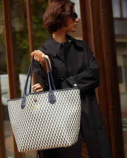 Lonbali Bolso Born B&W Navy| Bolsos Shopper