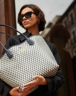 Lonbali Bolso Born B&W Navy| Bolsos Shopper