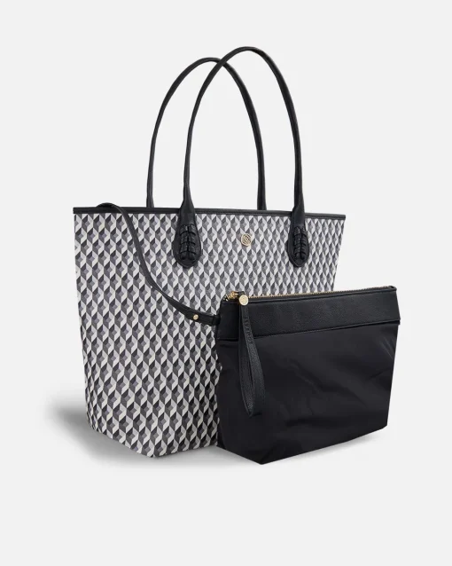 Lonbali Bolso Born B&W Negro| Bolsos Shopper