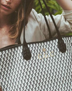 Lonbali Bolso Born B&W Negro| Bolsos Shopper