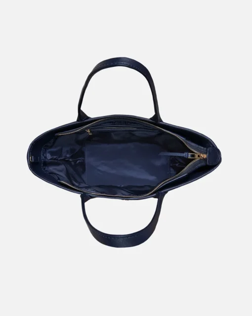 Lonbali Bolso Born Midi B&W Navy| Bolsos Shopper