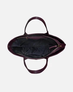 Lonbali Bolso Born Midi B&W Wine| Bolsos Shopper