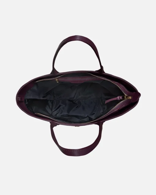 Lonbali Bolso Born Midi B&W Wine| Bolsos Shopper