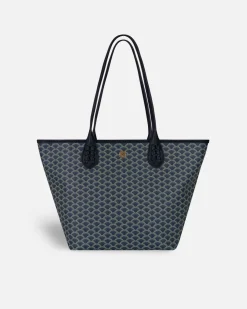 Lonbali Bolso Kubu Midi Azul Marino| Bolsos Shopper