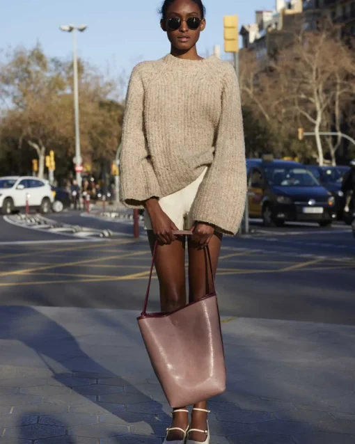 Lonbali Bolso Lemans Burdeos/Nude| Bolsos Shopper
