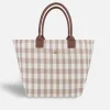Lonbali Bolso Vichy Beige| Bolsos Shopper