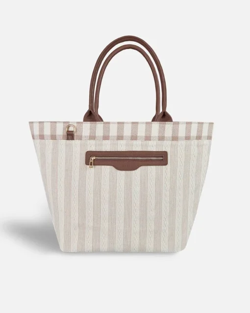 Lonbali Bolso Vichy Beige| Bolsos Shopper