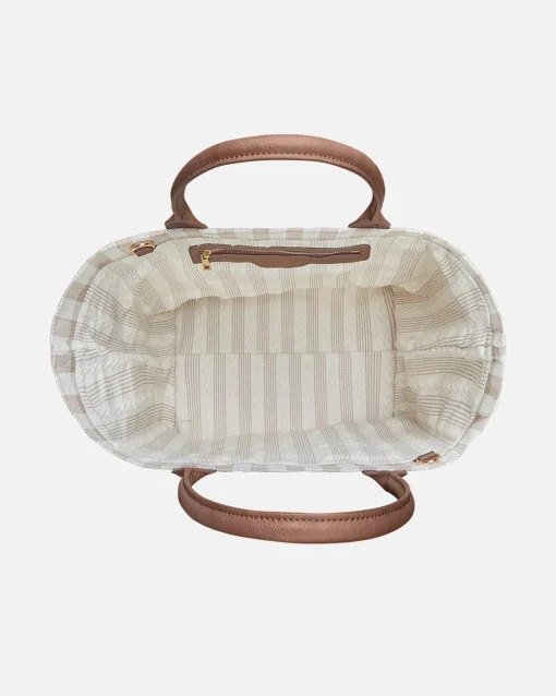 Lonbali Bolso Vichy Beige| Bolsos Shopper