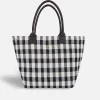 Lonbali Bolso Vichy Negro| Bolsos Shopper
