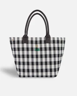 Lonbali Bolso Vichy Negro| Bolsos Shopper