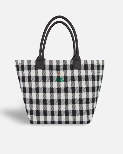 Lonbali Bolso Vichy Negro| Bolsos Shopper