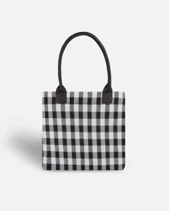 Lonbali Bolso Vichy Negro| Bolsos Shopper