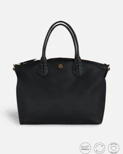 Lonbali Bolso Zip Tote Basic Negro| Bolsos Bandolera