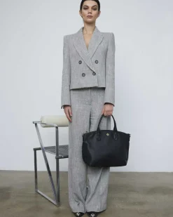 Lonbali Bolso Zip Tote Basic Negro| Bolsos Bandolera