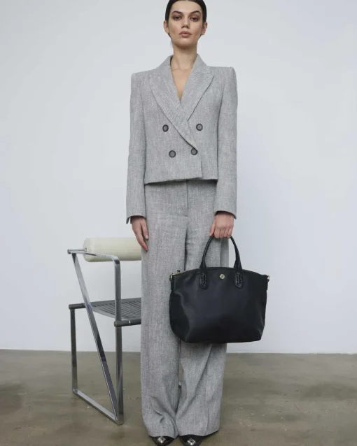 Lonbali Bolso Zip Tote Basic Negro| Bolsos Bandolera
