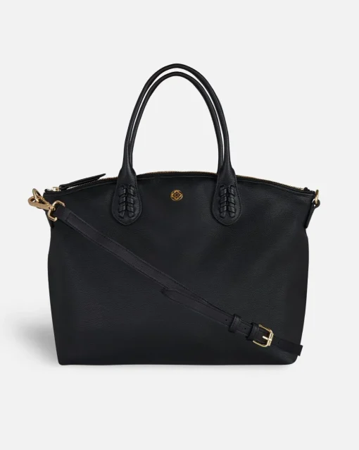 Lonbali Bolso Zip Tote Basic Negro| Bolsos Bandolera