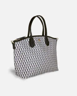 Lonbali Bolso Zip Tote Born B&W Negro| Bolsos Bandolera