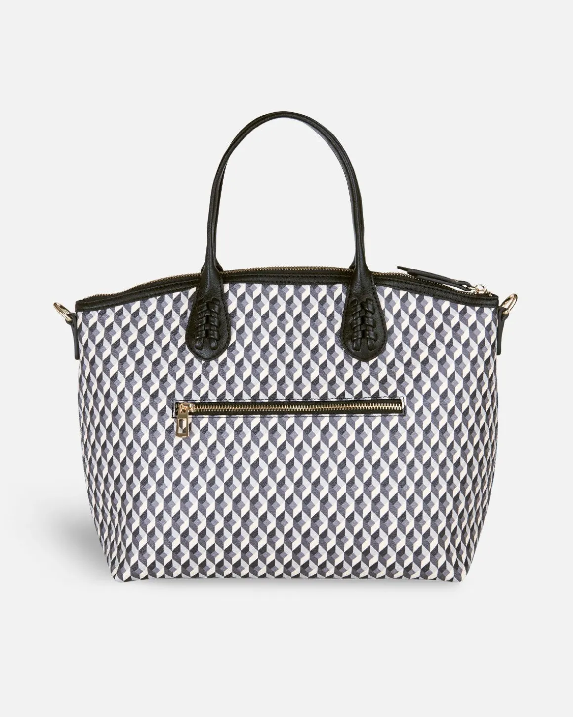 Lonbali Bolso Zip Tote Born B&W Negro| Bolsos Bandolera