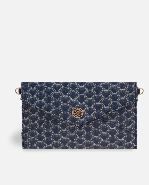 Lonbali Cartera Xxl Kubu Azul Marino| Bolsos Bandolera