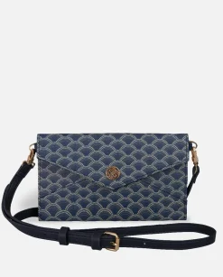 Lonbali Cartera Xxl Kubu Azul Marino| Bolsos Bandolera