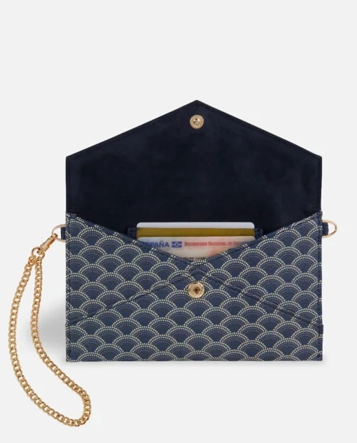 Lonbali Cartera Xxl Kubu Azul Marino| Bolsos Bandolera