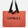 Lonbali Flax Tote Bag Coral| Bolsos Shopper