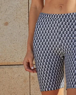 Lonbali Leggings Ciclista Born B&W Negro|Mujer Ropa Deportiva