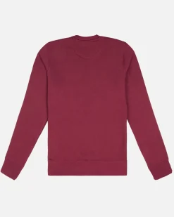 Lonbali Sudadera Escudo Burdeos|Mujer Sudaderas