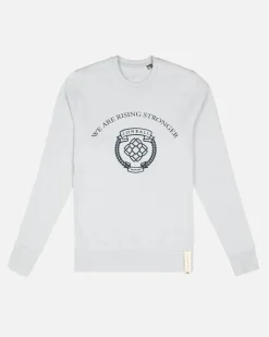 Lonbali Sudadera Escudo Gris Claro|Mujer Ropa Deportiva