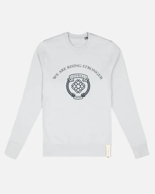 Lonbali Sudadera Escudo Gris Claro|Mujer Ropa Deportiva