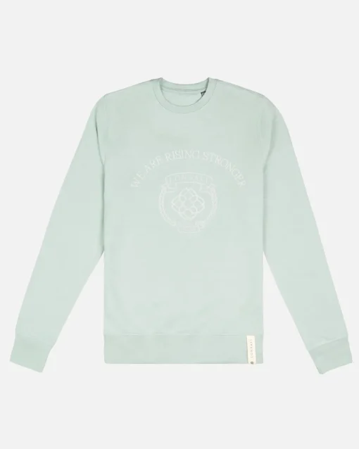 Lonbali Sudadera Escudo Sage|Mujer Sudaderas