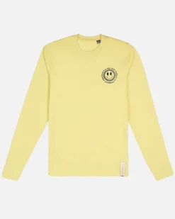 Lonbali Sudadera Happy Amarillo|Mujer Sudaderas
