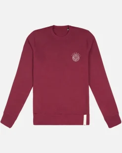 Lonbali Sudadera Logo Burdeos|Mujer Sudaderas