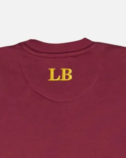 Lonbali Sudadera Logo Burdeos|Mujer Sudaderas