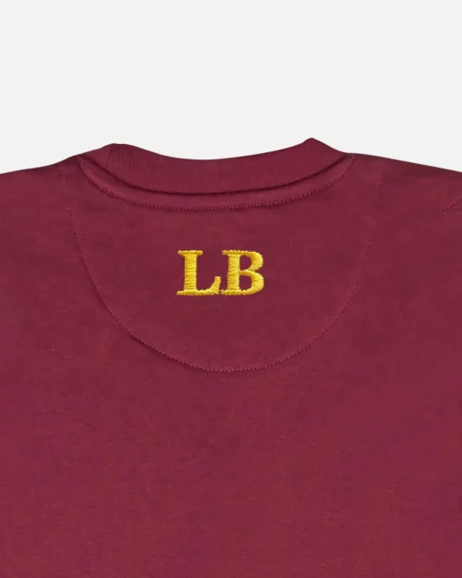 Lonbali Sudadera Logo Burdeos|Mujer Sudaderas