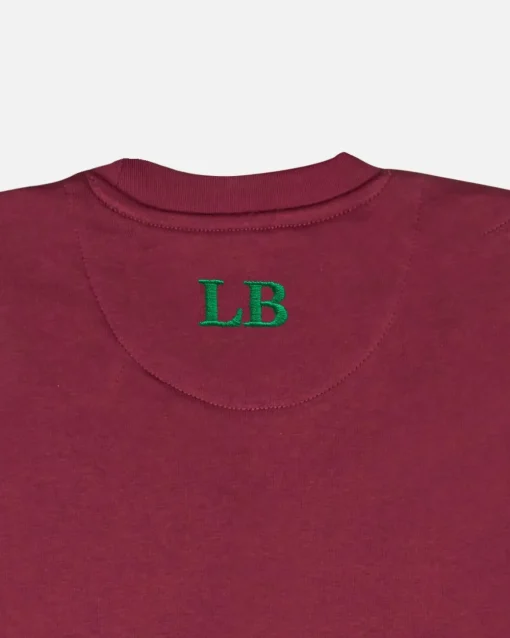 Lonbali Sudadera Logo Burdeos|Mujer Sudaderas