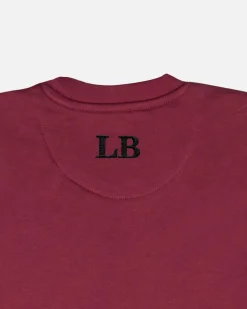 Lonbali Sudadera Logo Burdeos|Mujer Sudaderas