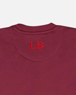 Lonbali Sudadera Logo Burdeos|Mujer Sudaderas